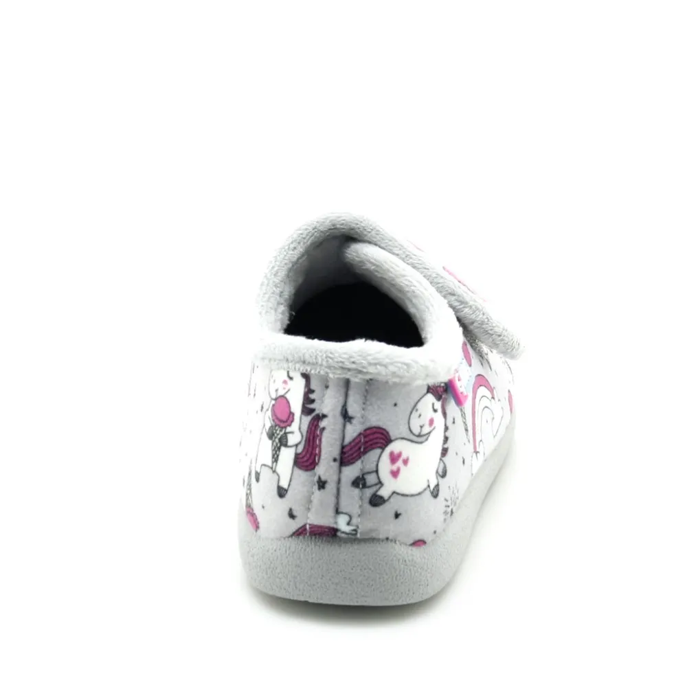Zapatillas casa Garzón Arcoiris Gris