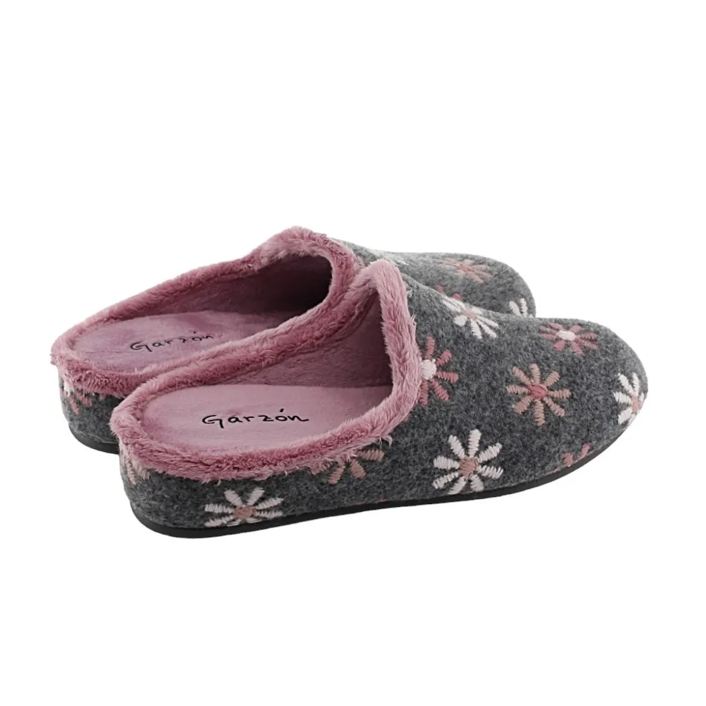 Zapatillas de casa Garzón Fiore Gris