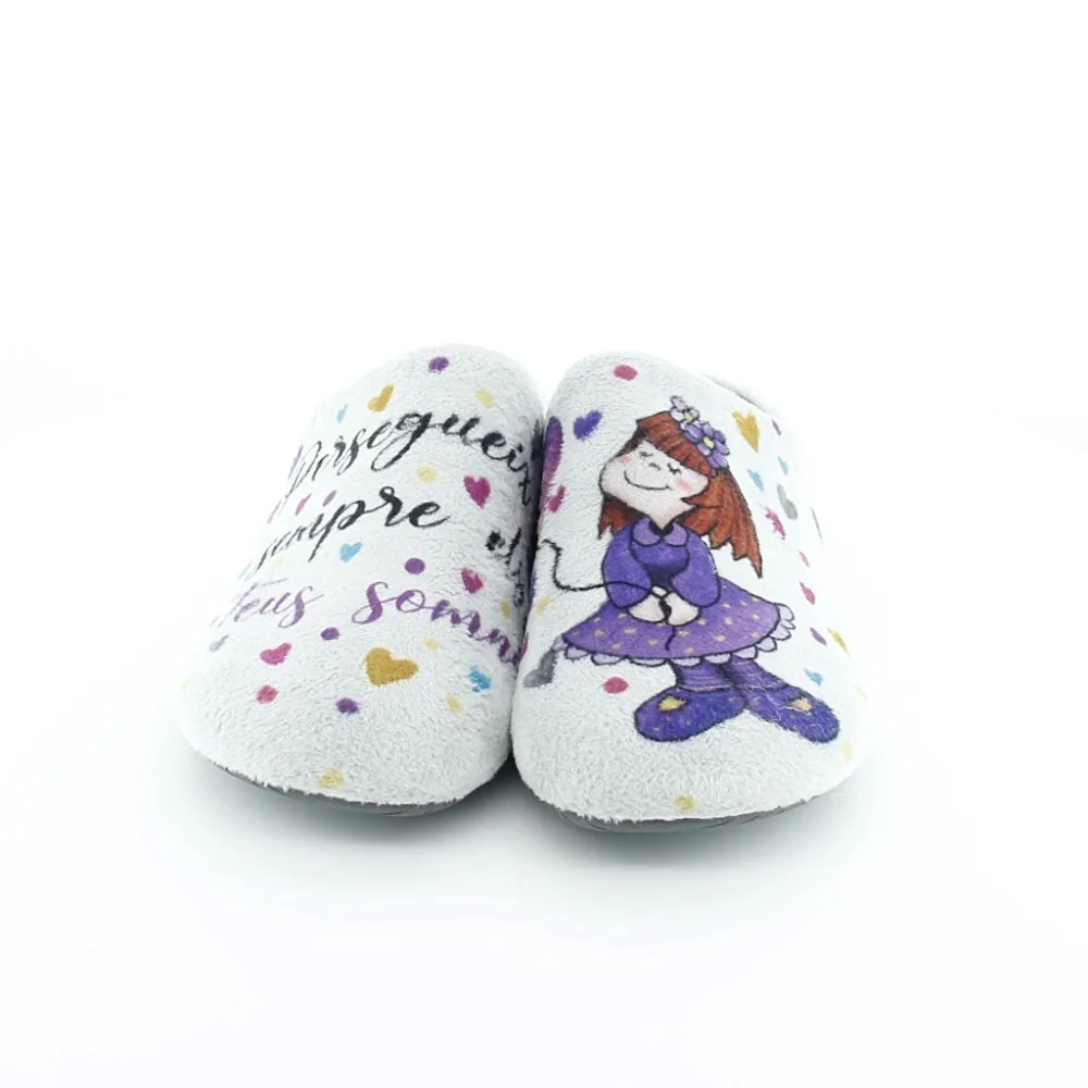 Zapatillas de casa Garzón Nena Globus Gris