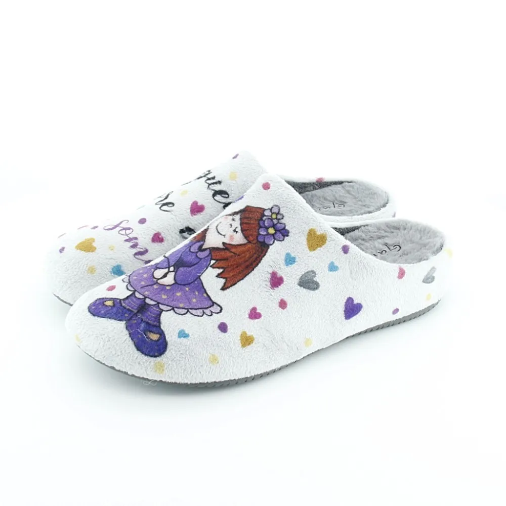 Zapatillas de casa Garzón Nena Globus Gris