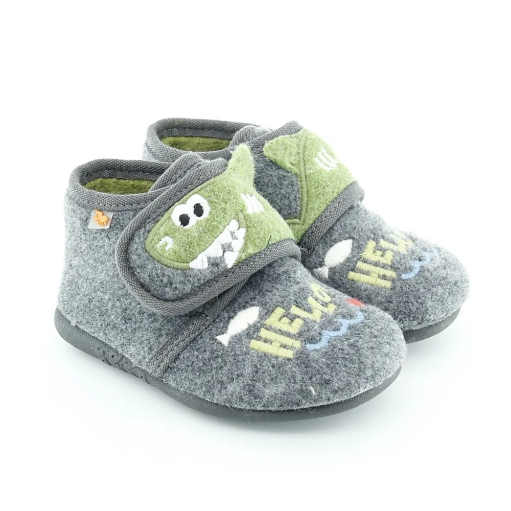 Zapatillas de casa Vulladi Tiburón Gris
