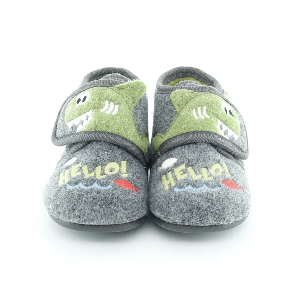 Zapatillas de casa Vulladi Tiburón Gris