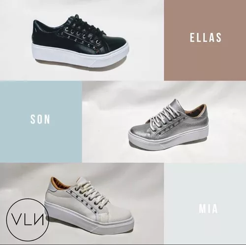 ZAPATILLAS DE DAMA BAJAS MODA URBANA LIVIANA COMODA  ART100