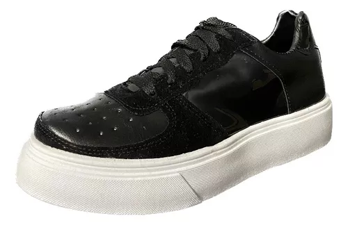 ZAPATILLAS DE MUJER BAJAS SNEAKERS CUERO VEGANO MODA ART160