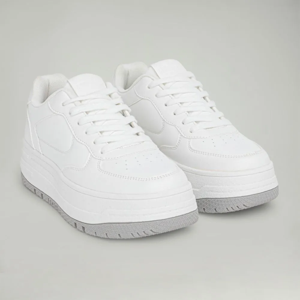 Zapatillas Urbanas Hypnotic Para Mujer Double Plat Blanco