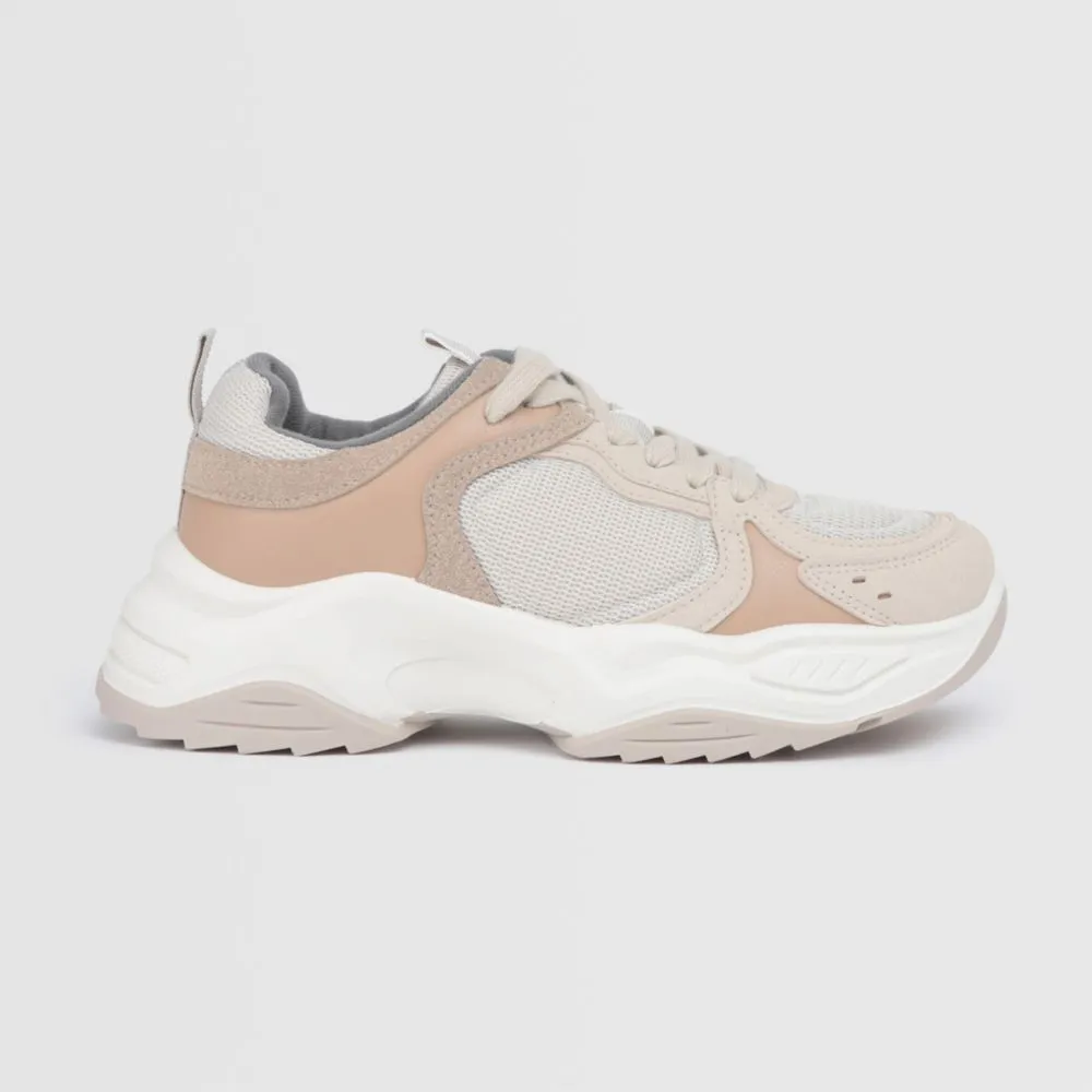 Zapatillas Urbanas Malabar Para Mujer Camel Beige
