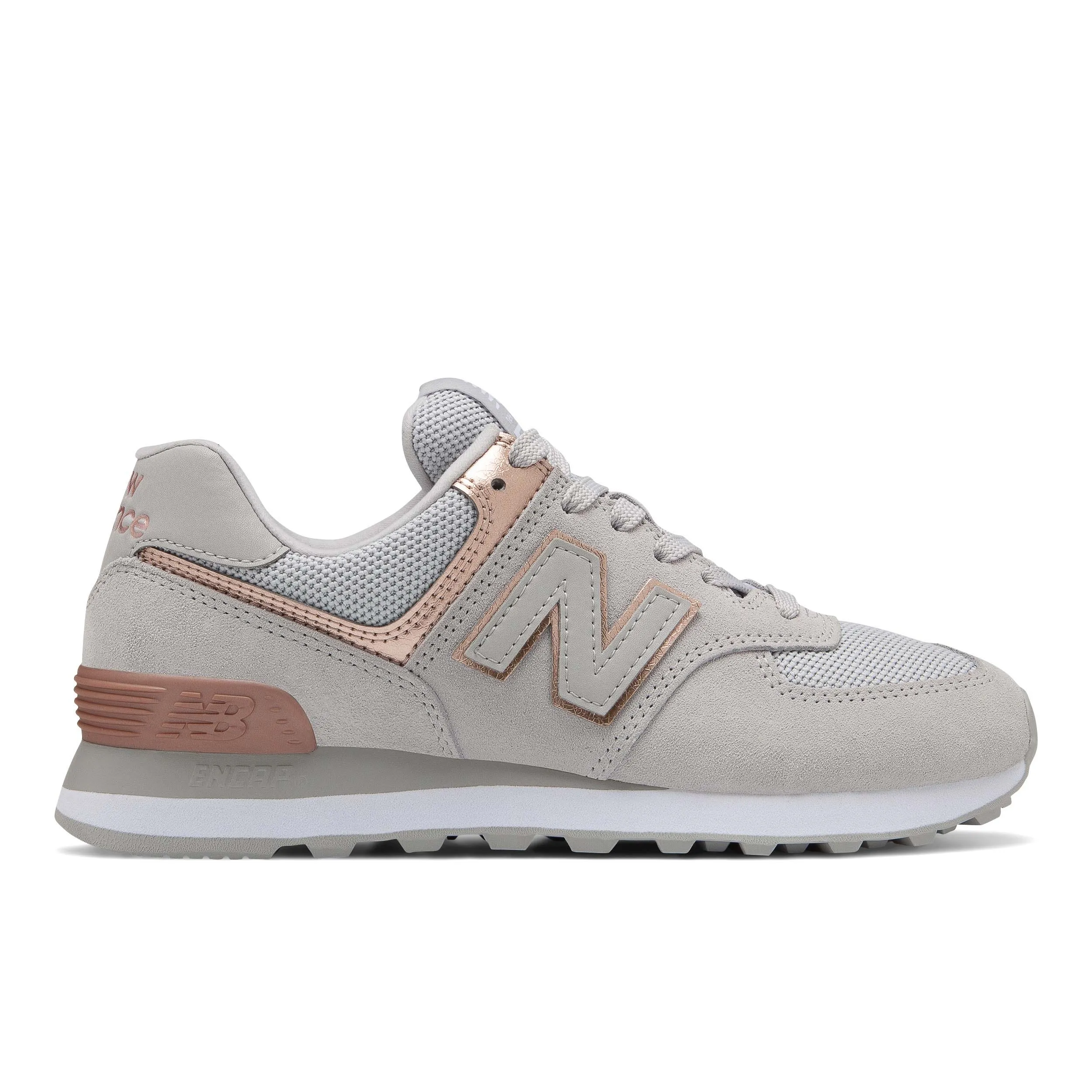 Zapatillas Urbanas Mujer New Balance 574 Gris/Rosada