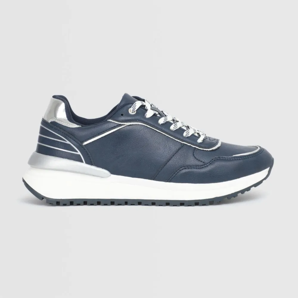 Zapatillas Urbanas Para Mujer Malabar Platina Navy 1
