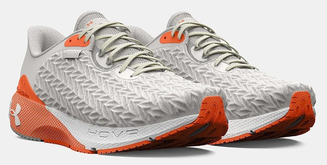 ZAPATOS UNDER ARMOUR HOVR MACHINA 3 CLONE  WHITE CLAY/DARK TANGERINE  WOMEN´S