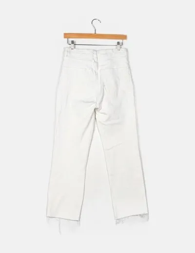 Zara Jeans flare blanco