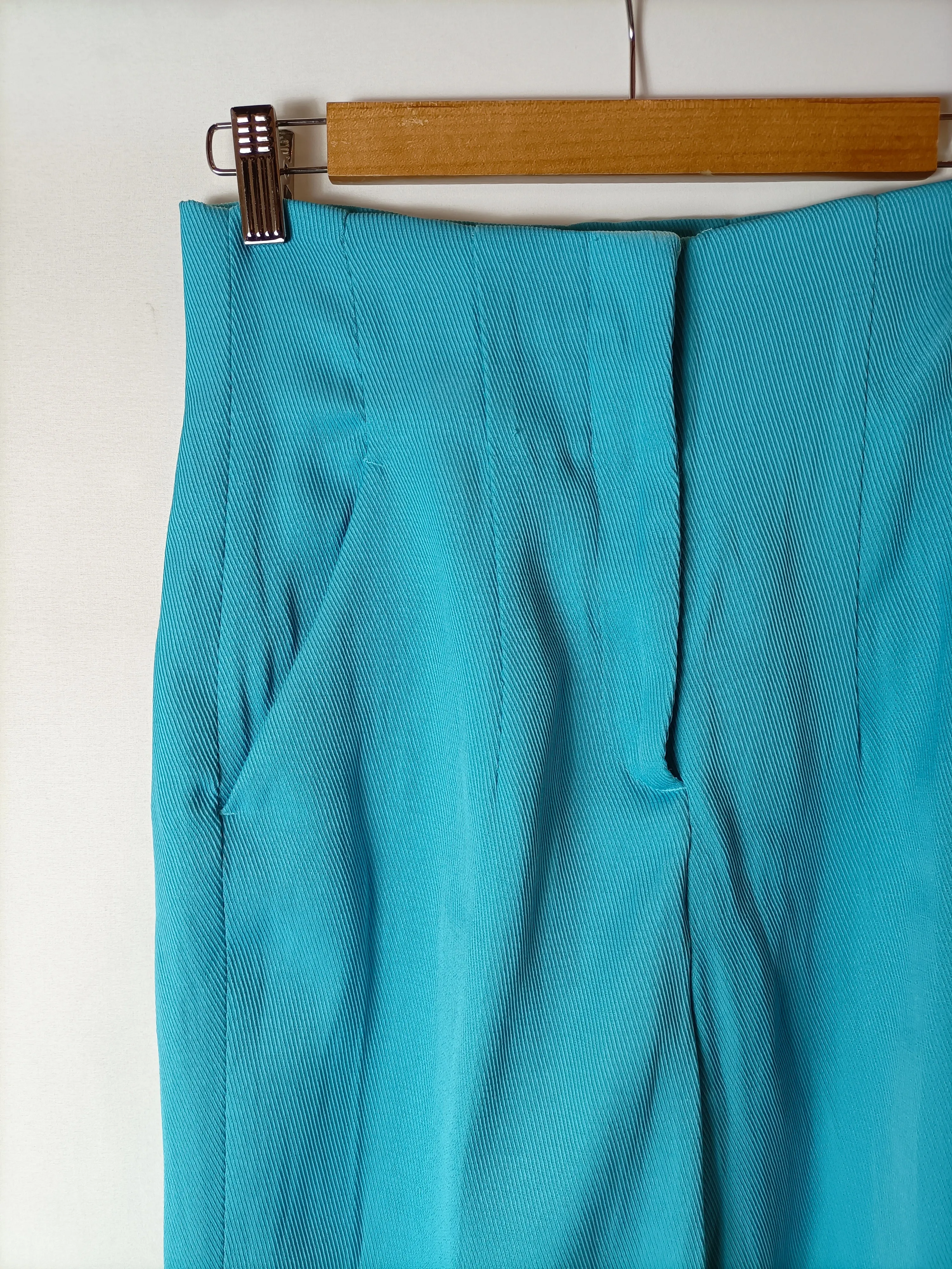 ZARA. total look turquesa T.xs/s